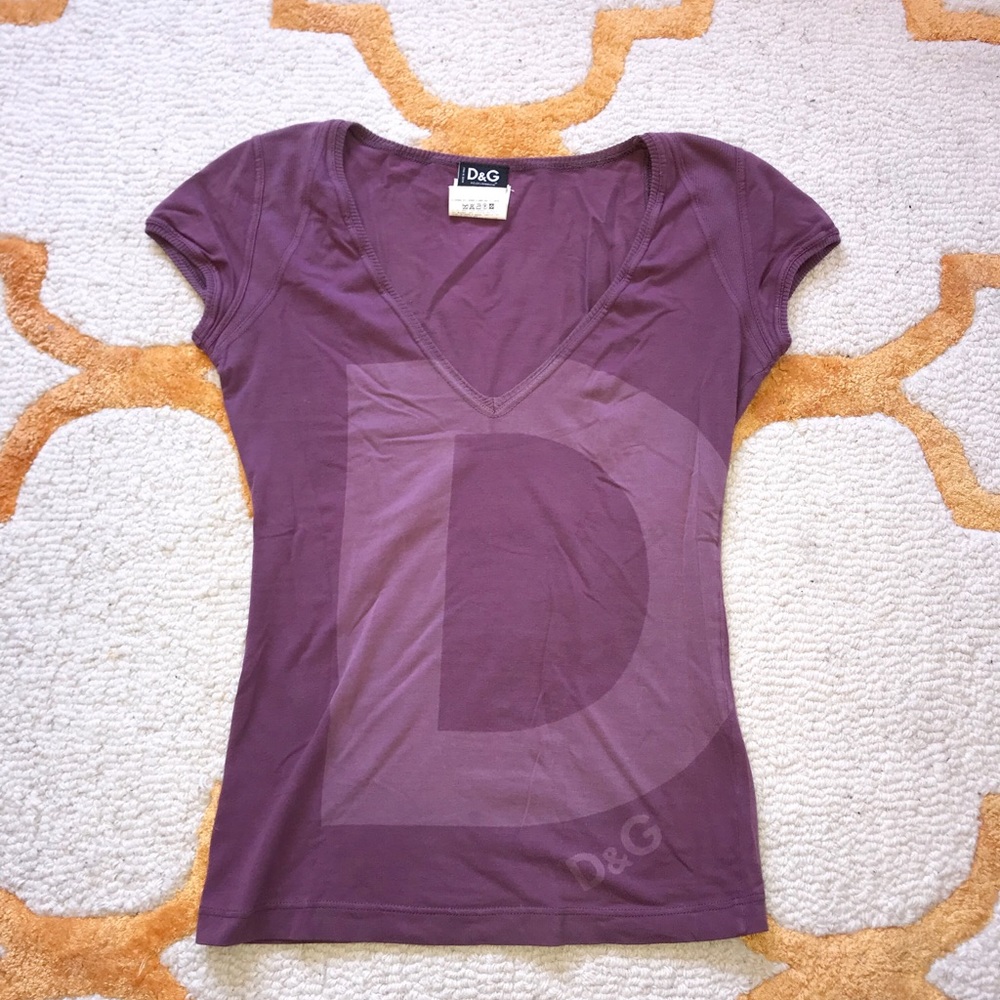 Purple D&G Logo Tee